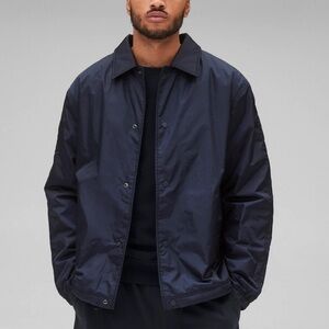 J.CREW Coach Jacket Size Large Navy Blue Lightweight Sporty Athletic